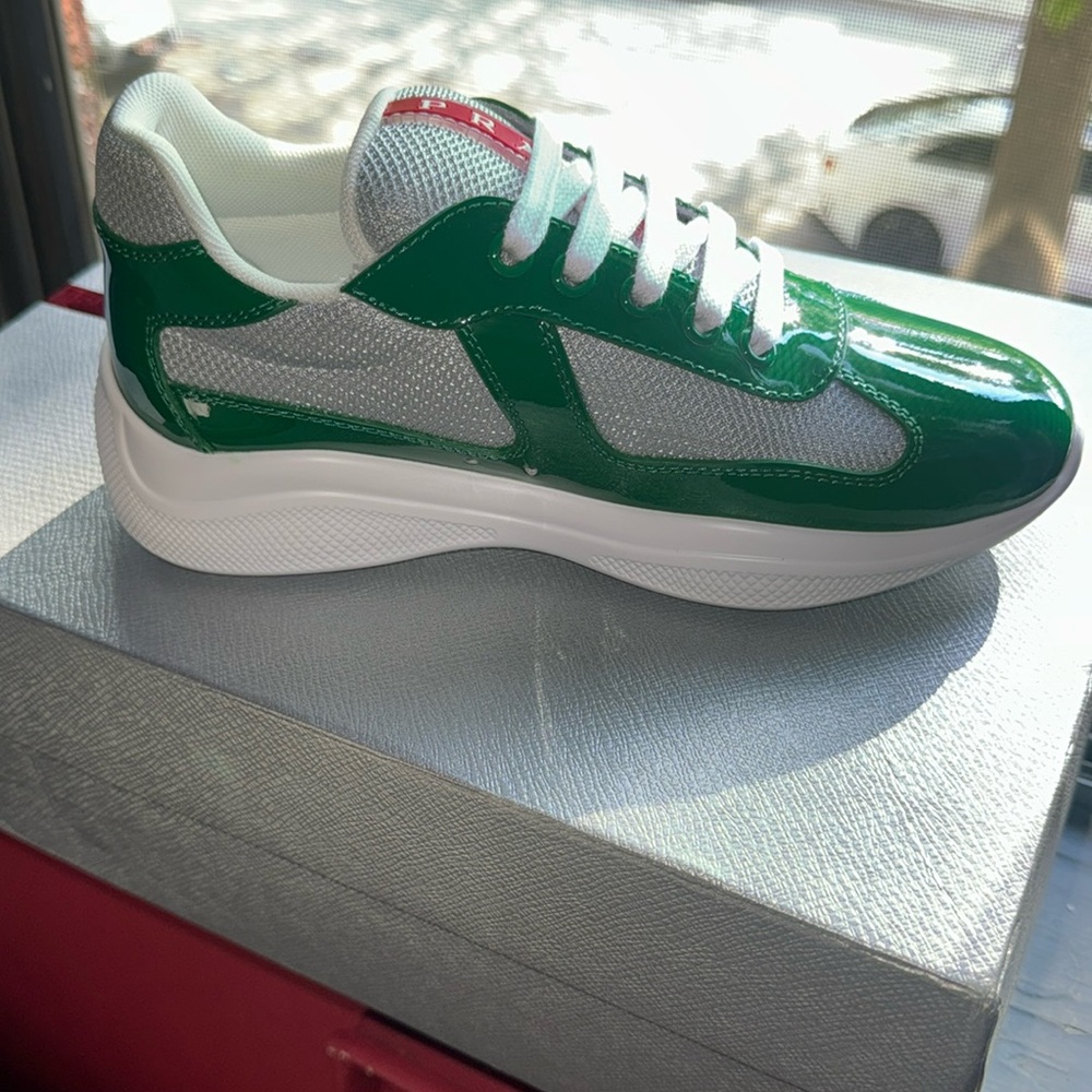 Green pradas size 36